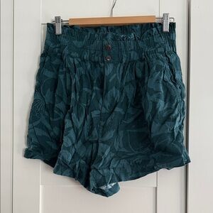 Madewell Tropical Paperbag Linen Shorts